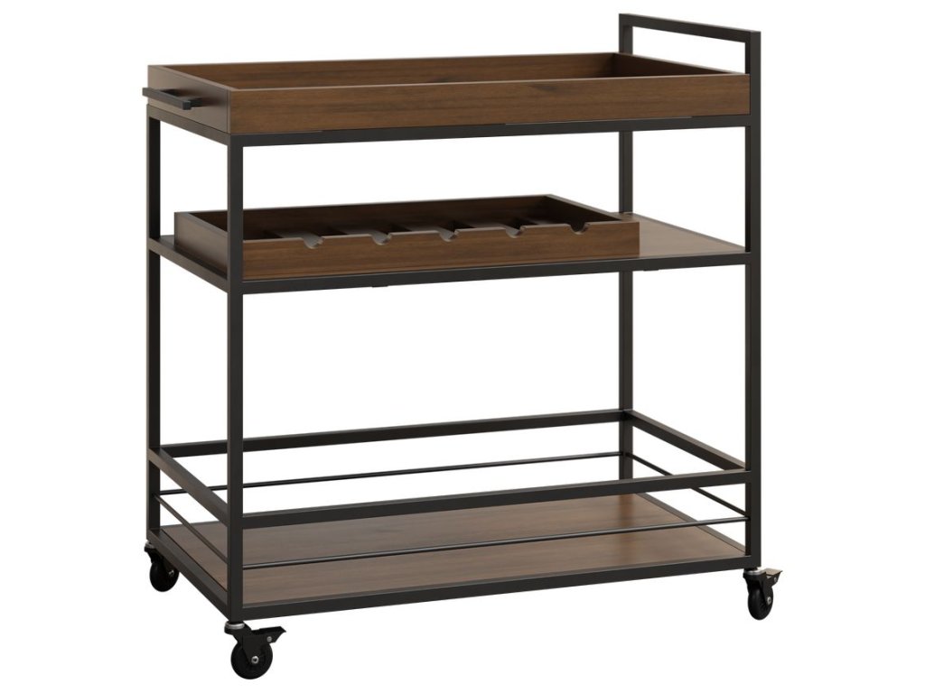 Fresno Wine Serving Cart