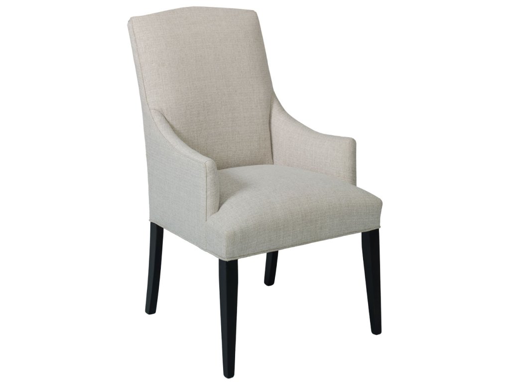 Alcott Arched Top Arm Chair with Upholstered Arms