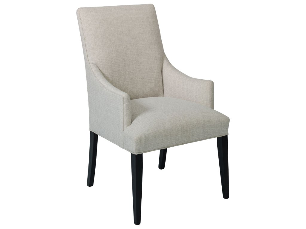 Alcott Straight Top Arm Chair with Upholstered Arms