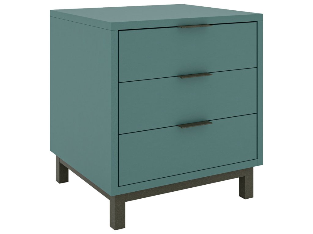 Halley 3-Drawer Nightstand