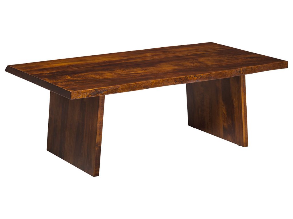 Live Edge Panel Base Coffee Table