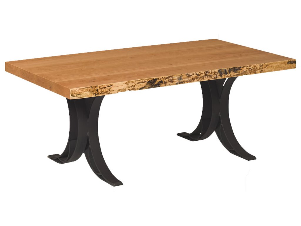 Live Edge Double Curve Coffee Table