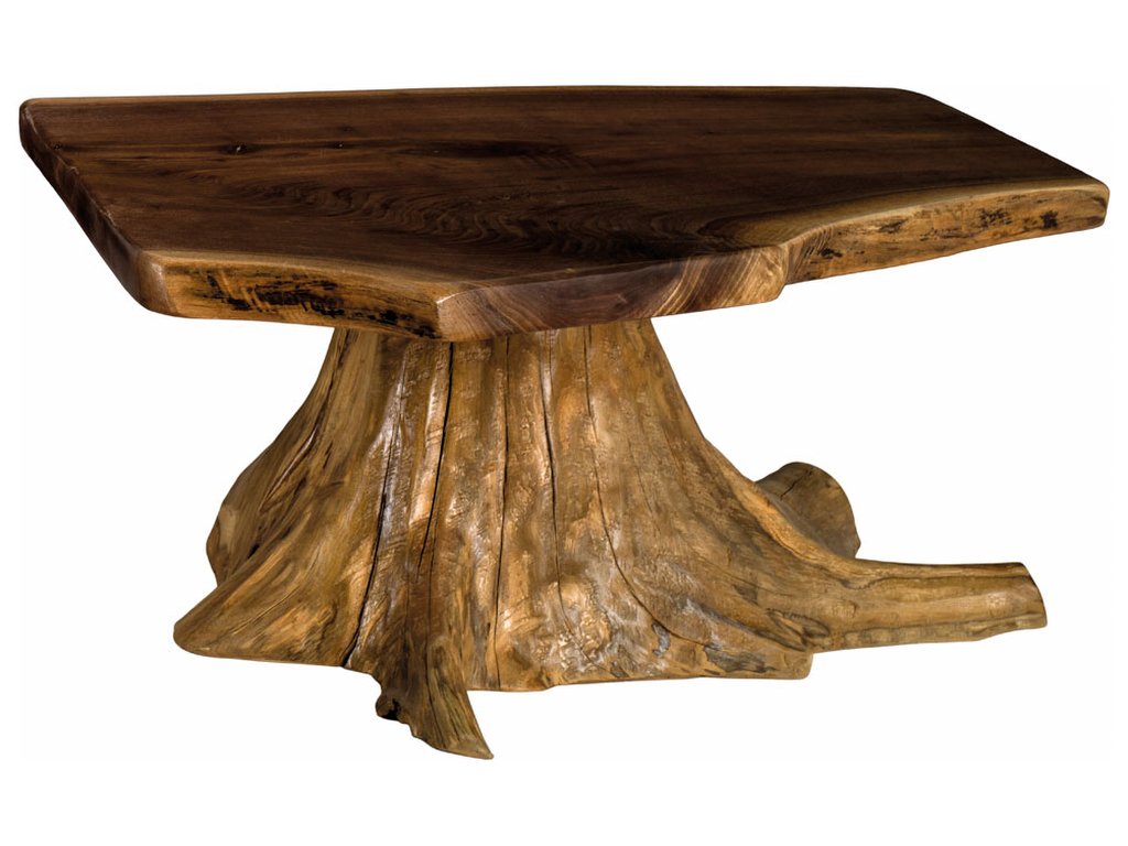 Live Edge Stump Base Coffee Table