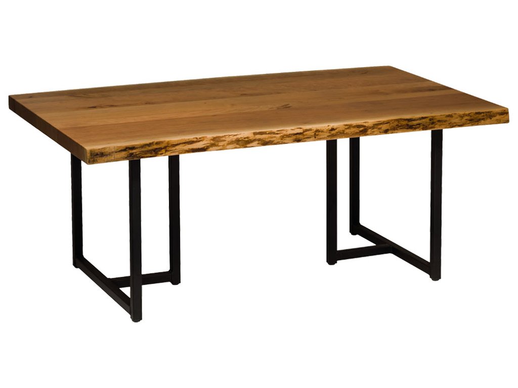 Live Edge T Base Coffee Table