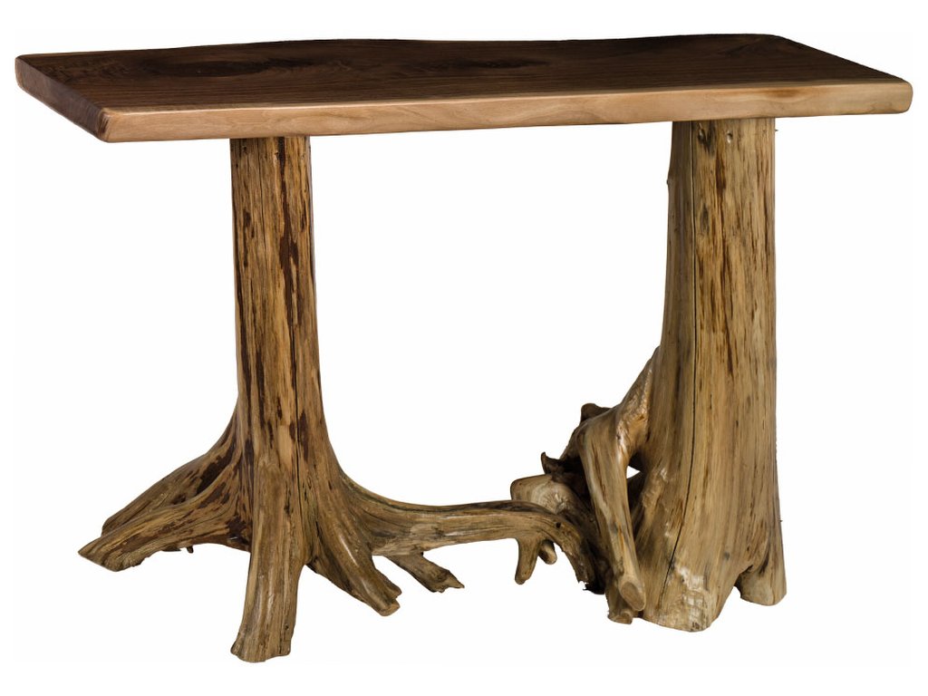 Live Edge Stump Base Hall Table