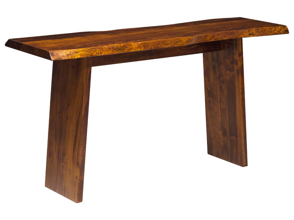 Live Edge Panel Base Sofa Table