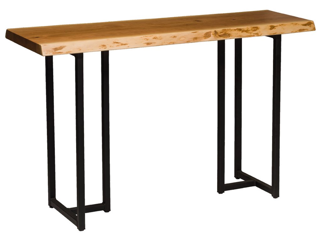 Live Edge T Base Sofa Table