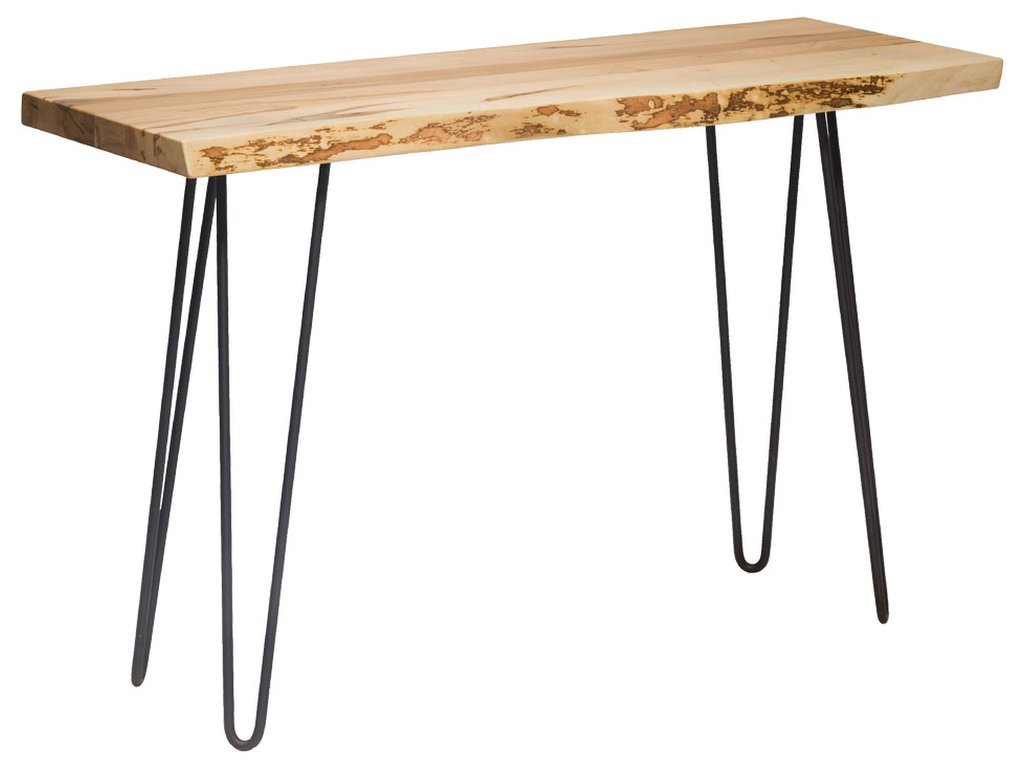 Live Edge Hairpin Sofa Table