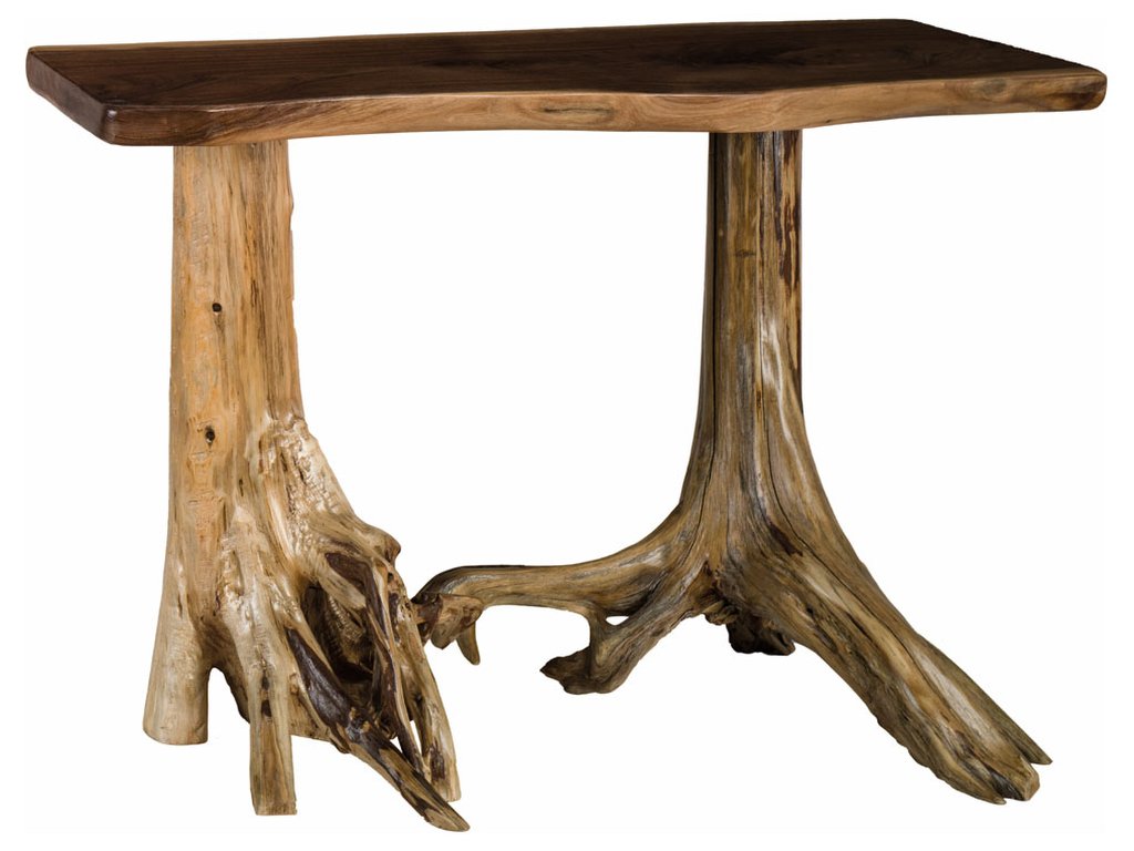 Live Edge Stump Base Sofa Table