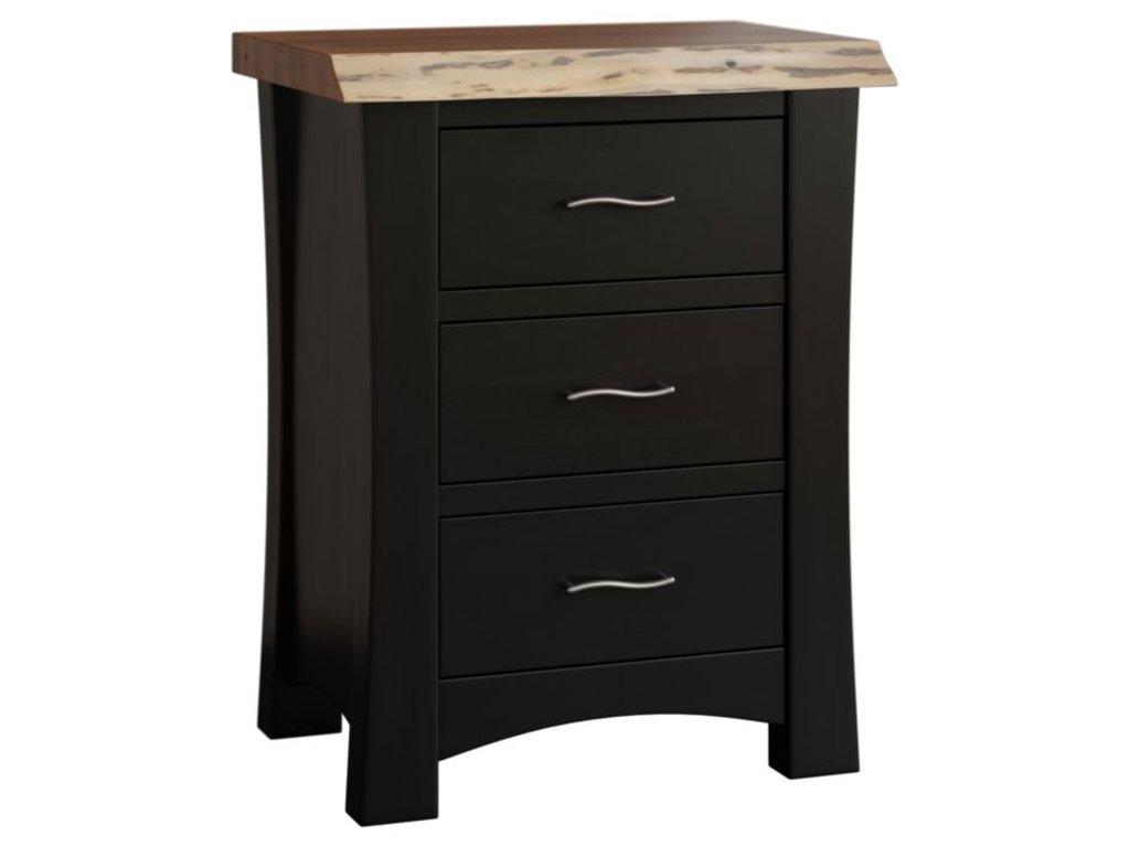 Highlands 3 Drawer Nightstand