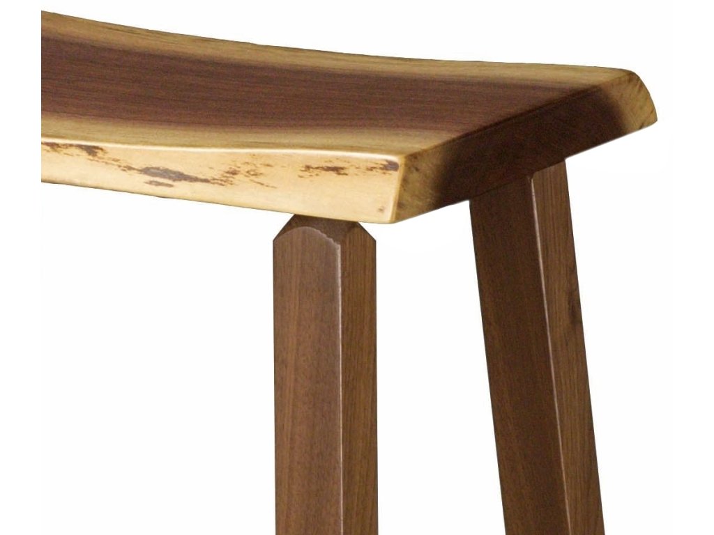 Barkman Furniture Live Edge Bar Chair, alternate view