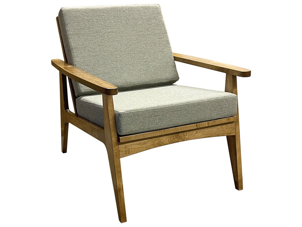 Mid-Century Modern Upholstered Arm Chair