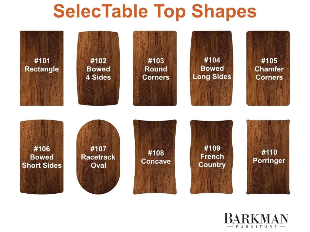 Barkman Furniture SelecTables Rectangle Table Top, alternate view