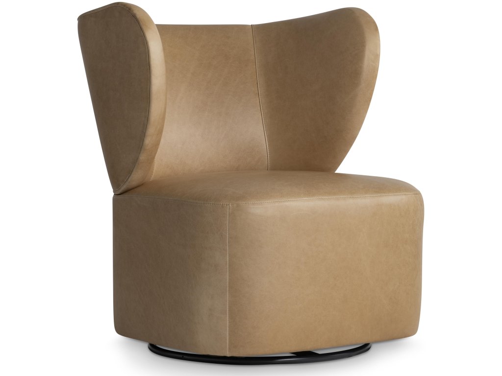 Oliver Leather Swivel Chair