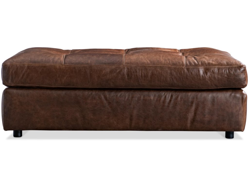 Nest Leather Ottoman