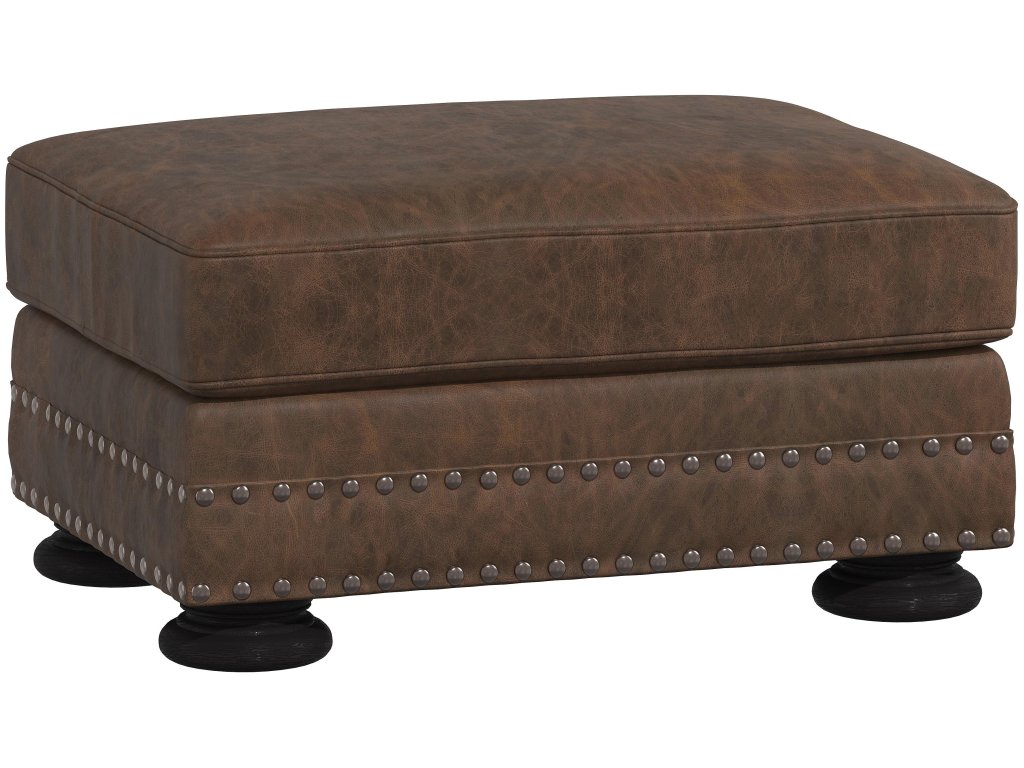 Foster Leather Ottoman