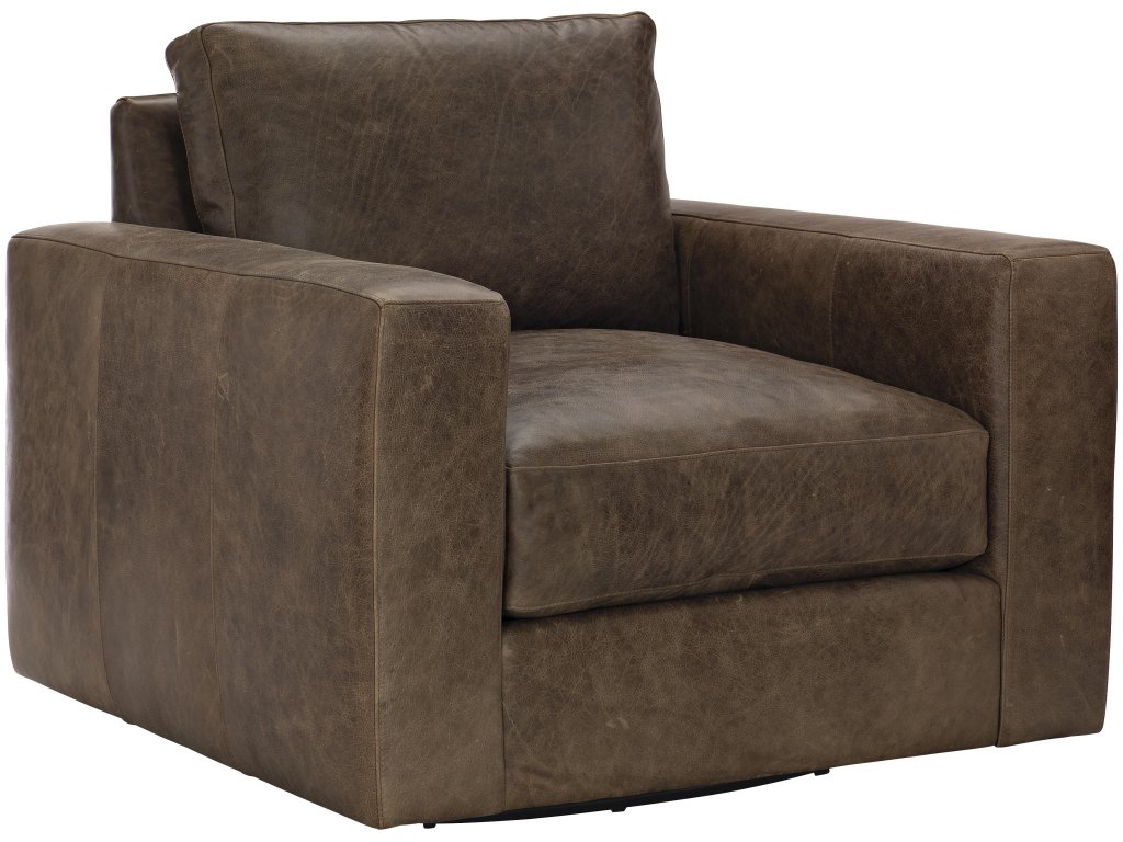 Dawkins Leather Swivel Chair