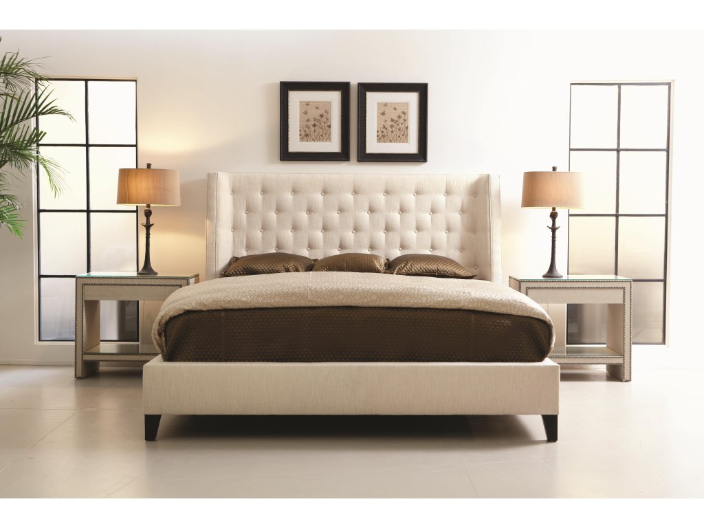 Maxime Fabric Shelter Bed King