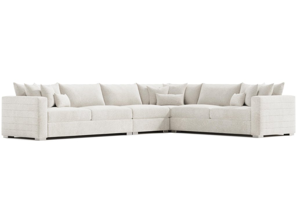 Helena Fabric Sectional Metal Foot - Alternative View