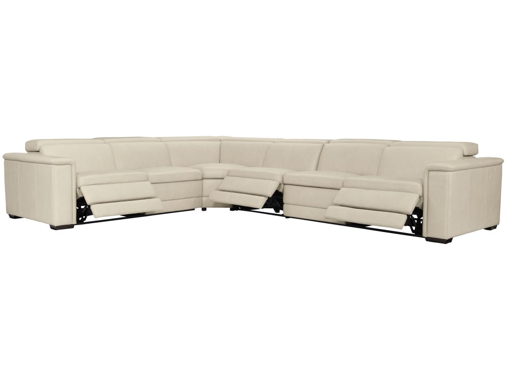 Lioni Leather Power Motion Sectional