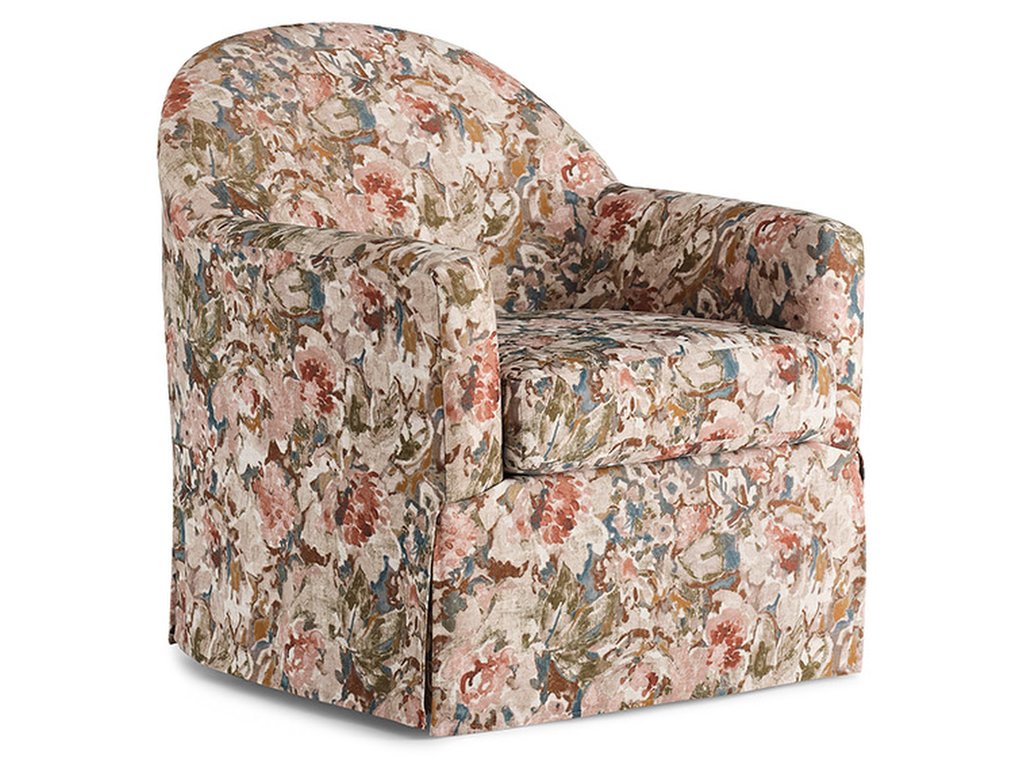 Meg Classic Slipcovered Look Swivel Chair