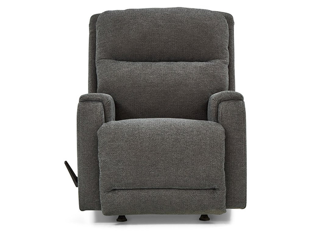 Derek Transitionally Styled Pillow Back Recliner - Alternative View