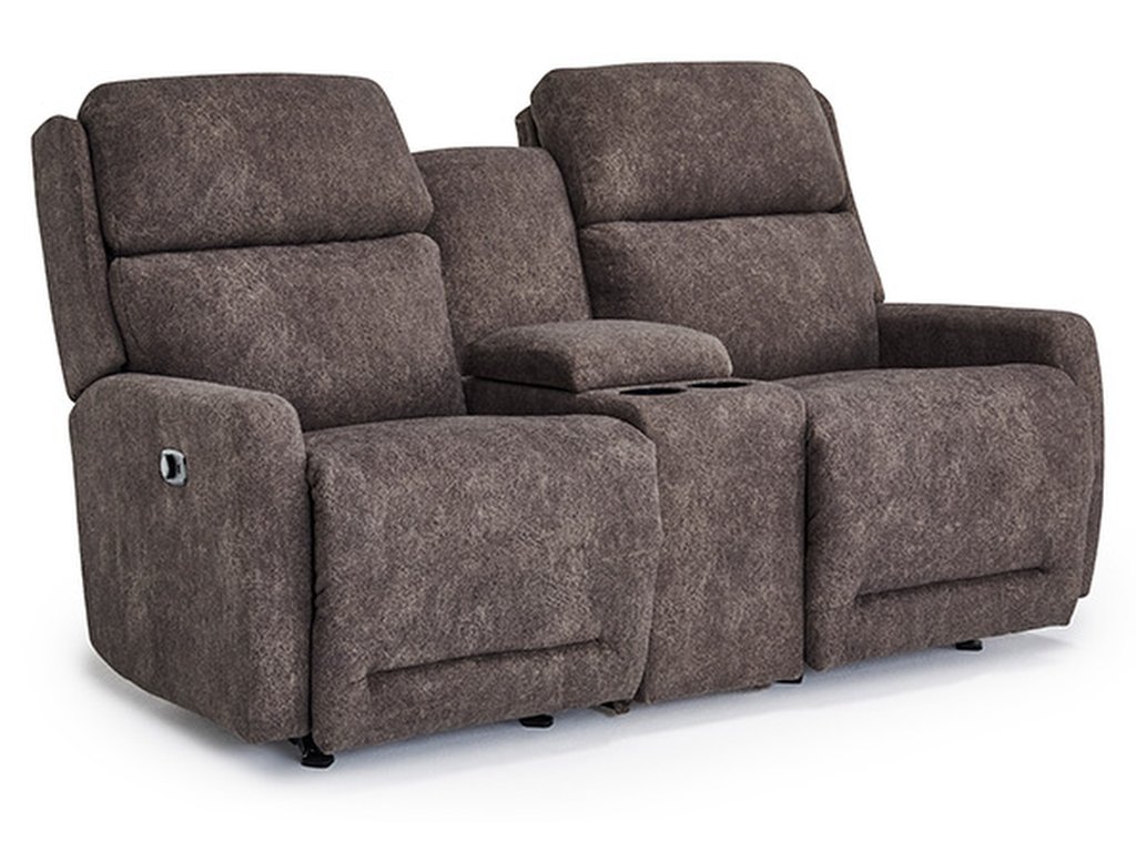 Livvy Loveseat Modern Shape, Pillowed Recline Comfort