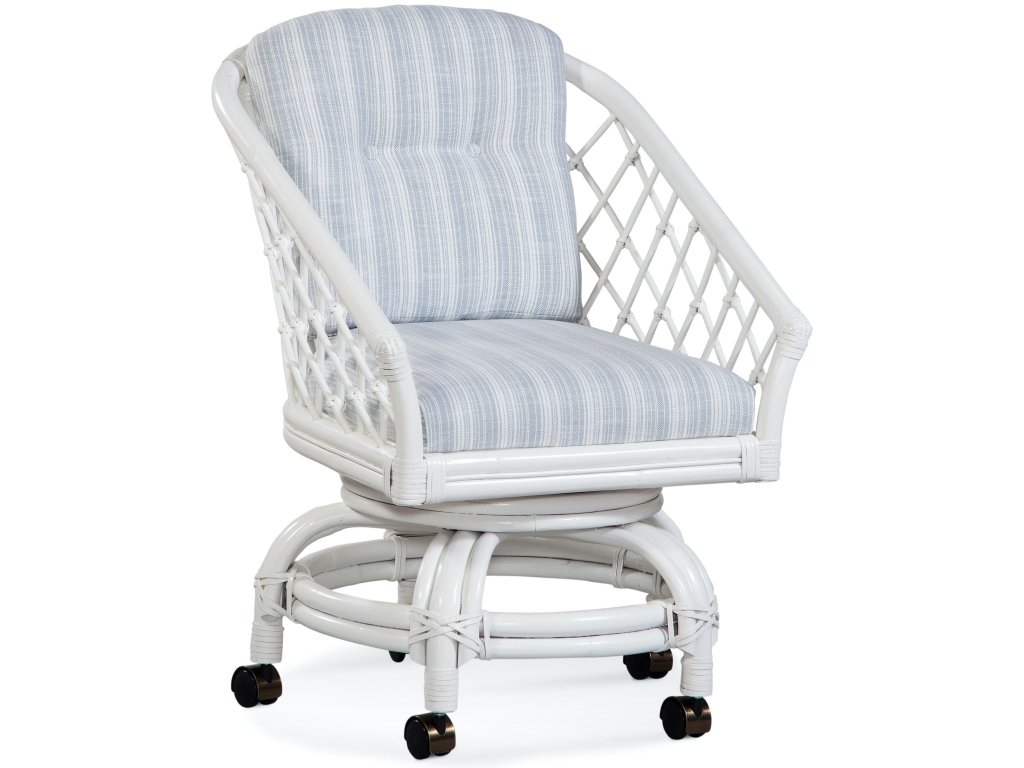 Kent Swivel Rocker Dining/Game Chair with Casters