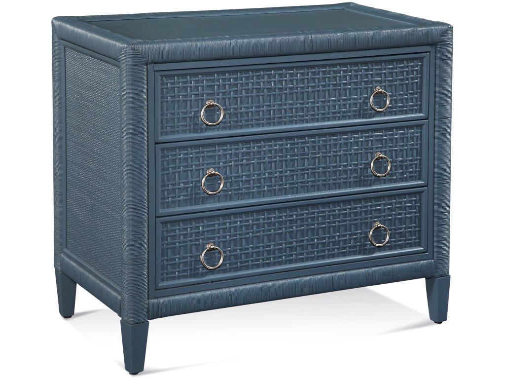 Naples Three Drawer Rattan Chest