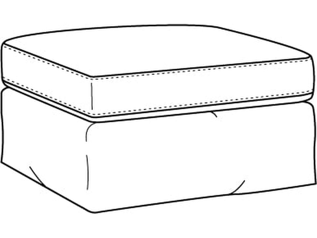 Bedford Large Ottoman with Slipcover