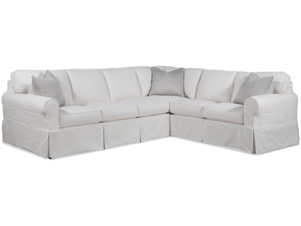 Bedford 2-Piece Corner Sectional with Slipcover - Alternative View
