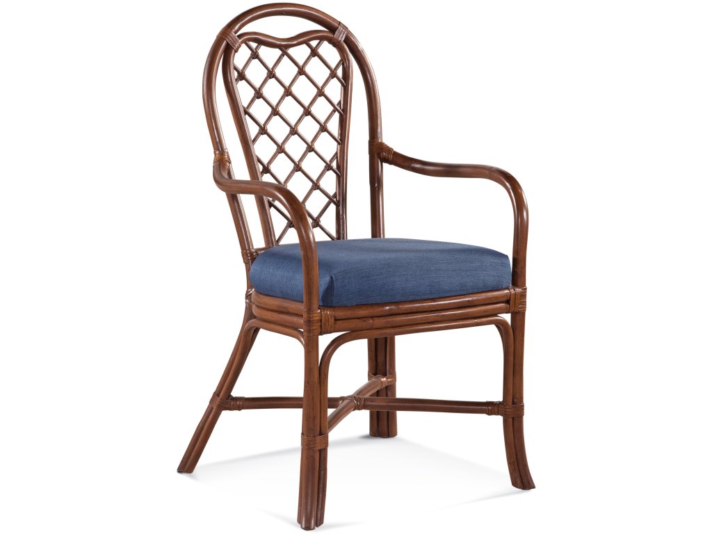 Trellis Rattan Dining Arm Chair
