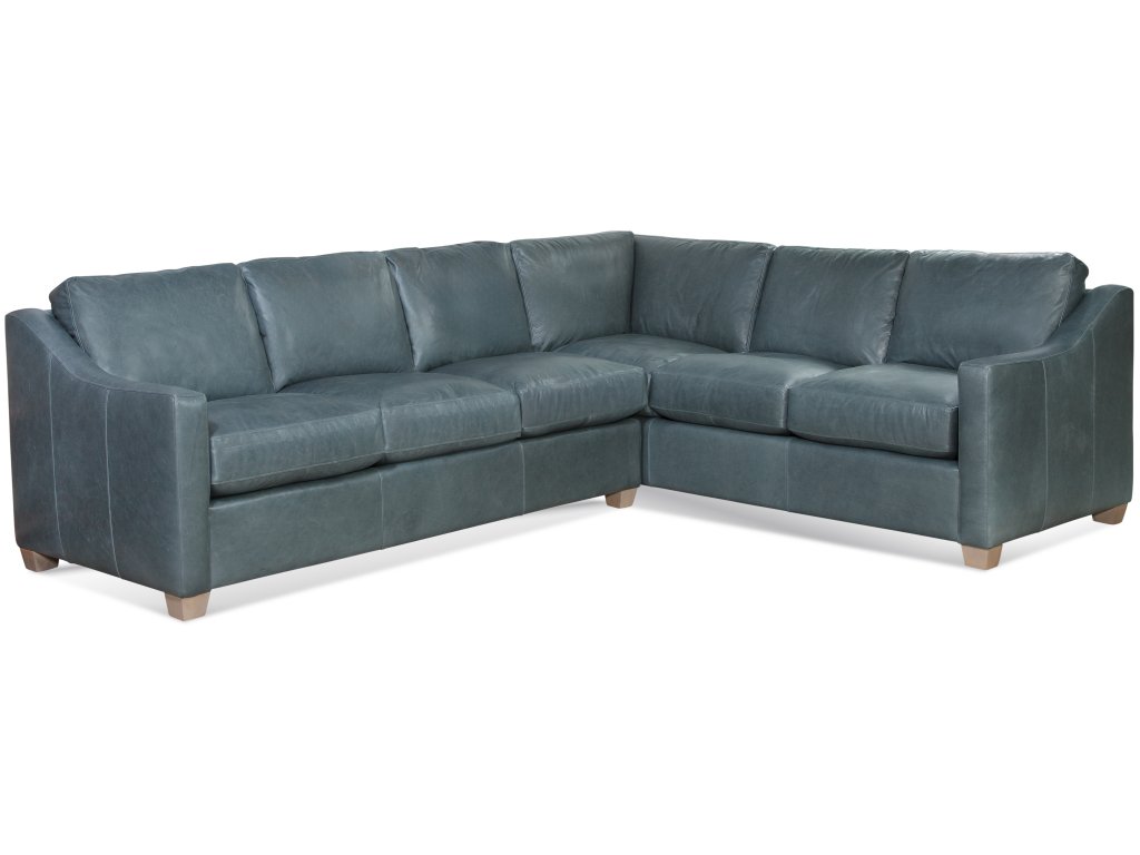 Oliver Leather Two Piece Corner Sectional