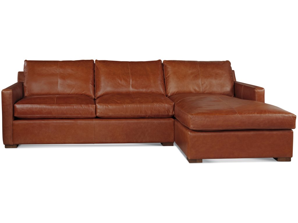 Bel-Air Two Piece Leather Chaise Sectional
