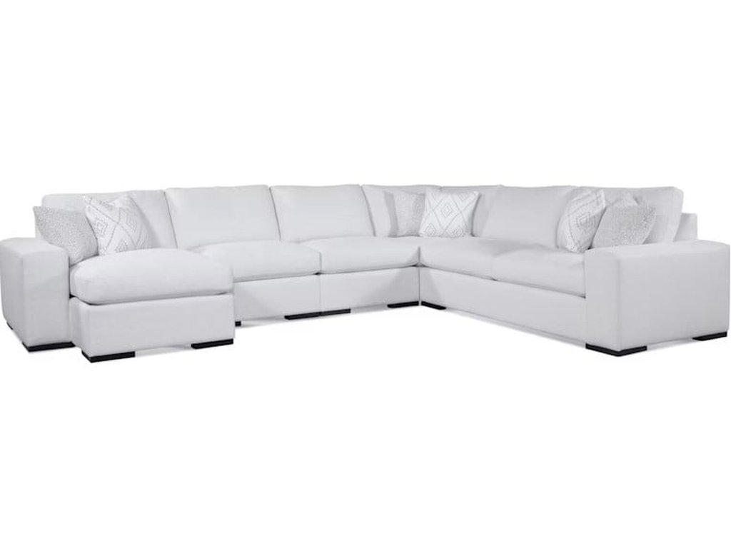 Memphis Five Piece Chaise Sectional Sofa