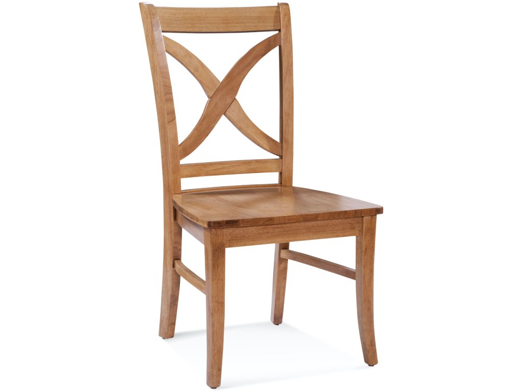 Hues Dining Side Chair with Wood Seat