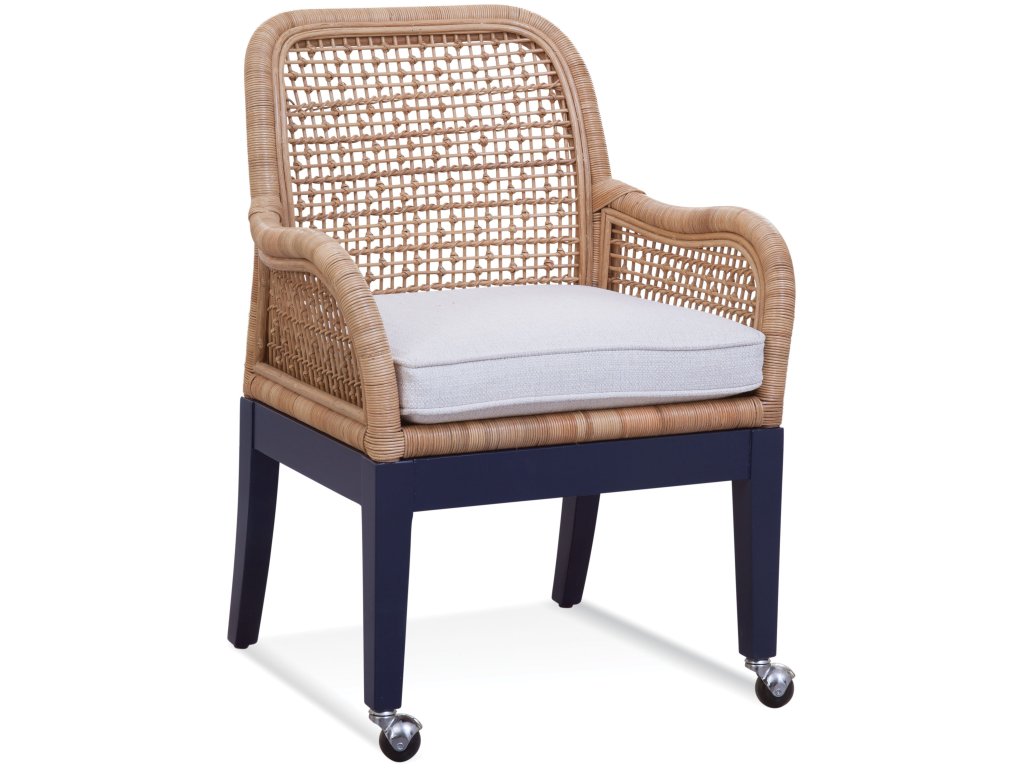 Boone Dining Arm Chair with Front Casters