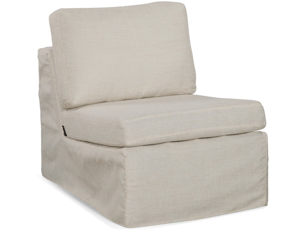 Calypso Slipcovered Armless Chair