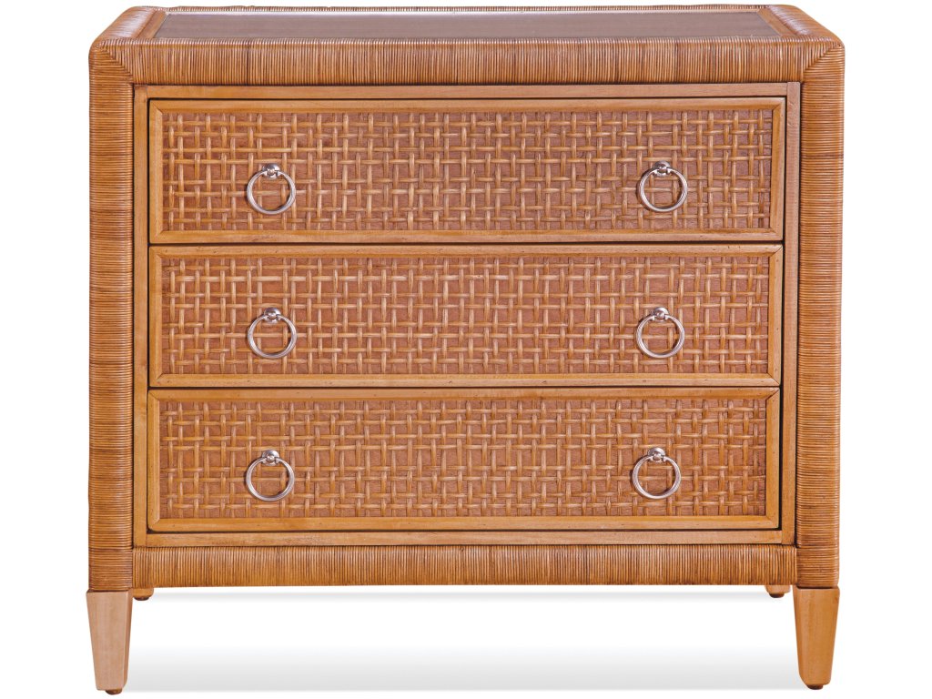 Naples Three Drawer Rattan Chest