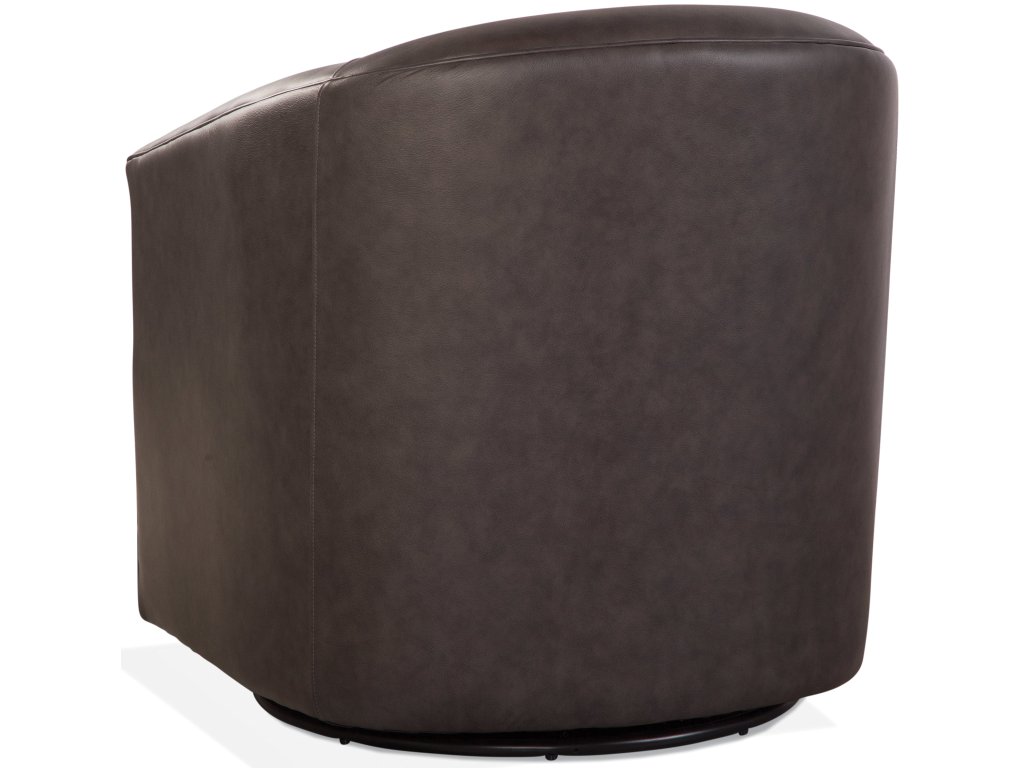 Briles Leather Memory Swivel Chair