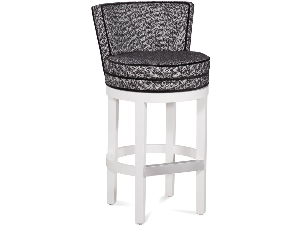Upholstered Barstool with Memory Swivel