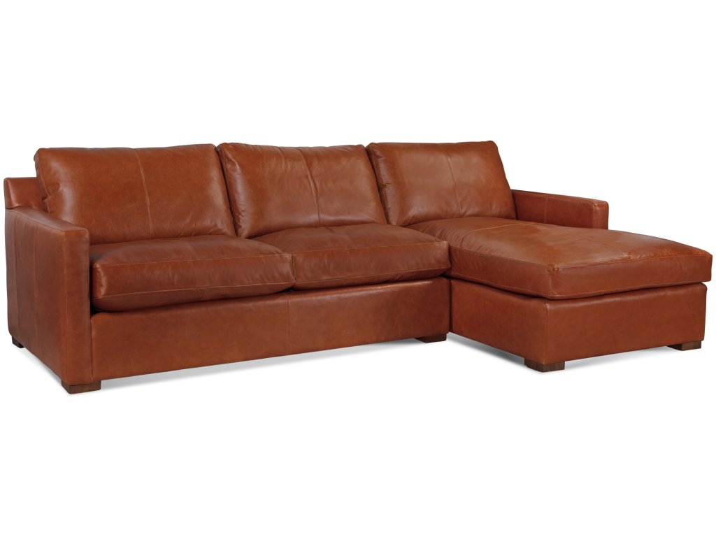 Bel-Air Two Piece Leather Chaise Sectional