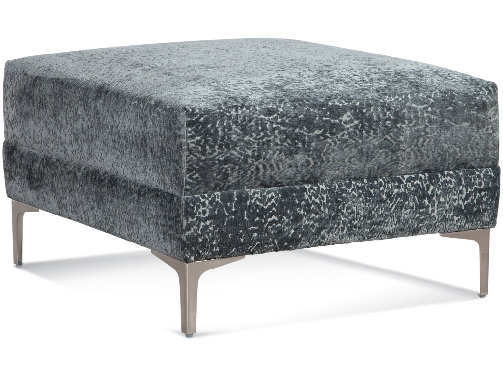 Ottoman with Metal Legs