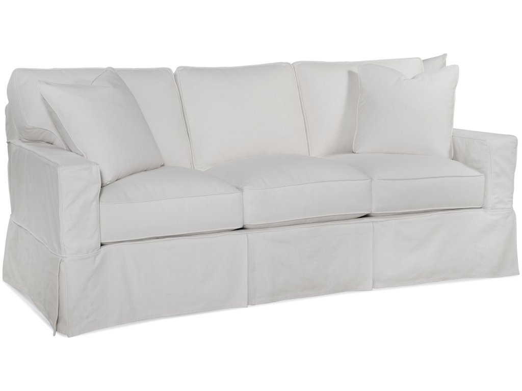 Gramercy Park 81" 3 over 3 Queen Sleeper Sofa with Slipcover