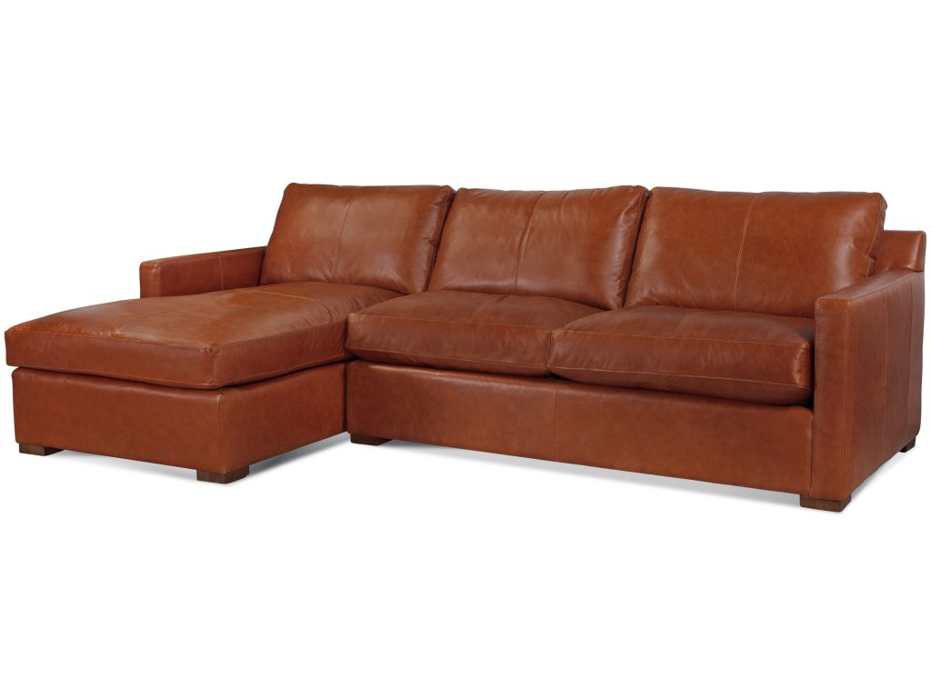 Bel-Air Two Piece Leather Chaise Sectional - Alternative View