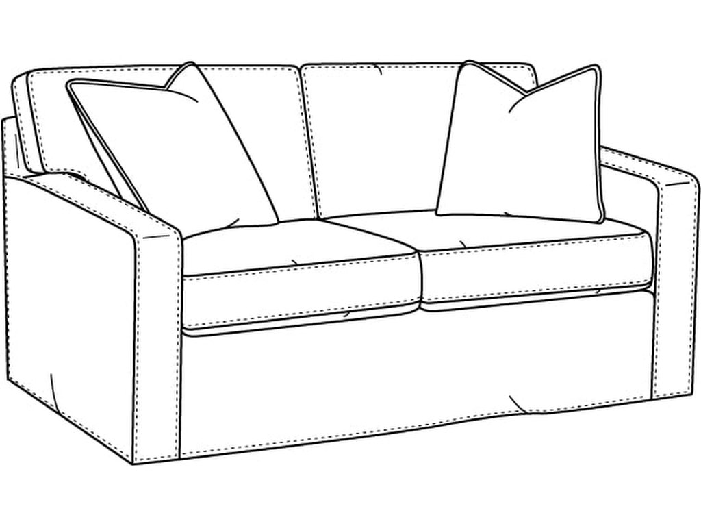 Gramercy Park 57" Loveseat with Slipcover