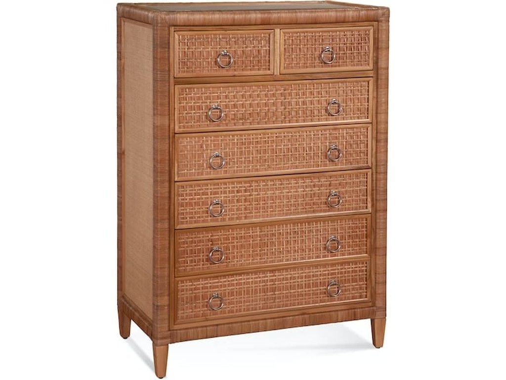 Naples Seven Drawer Rattan Chest