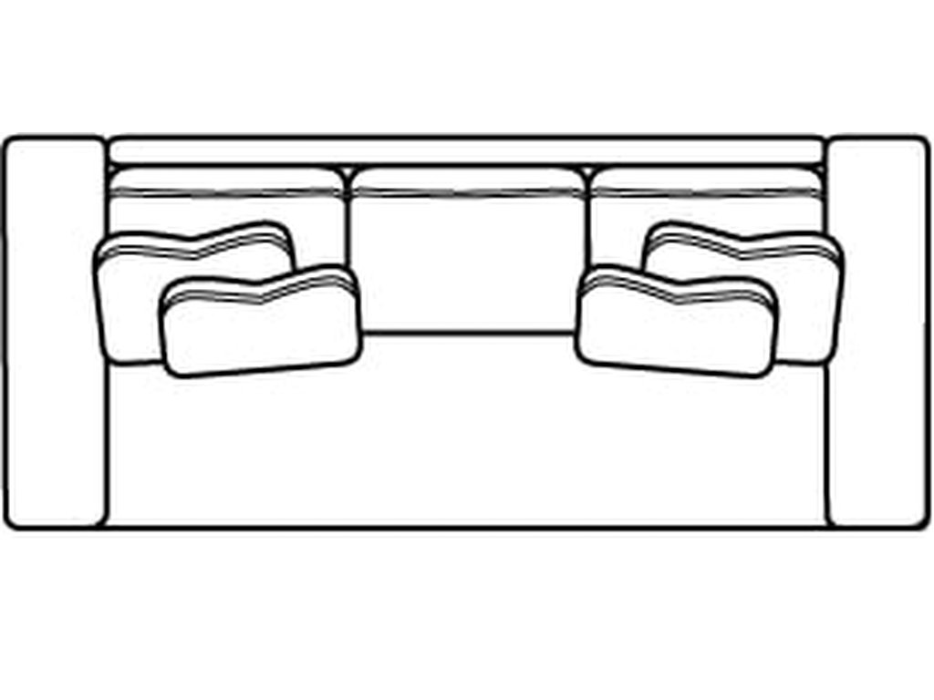 Memphis 3 over 1 Estate Sofa with Bench Seat
