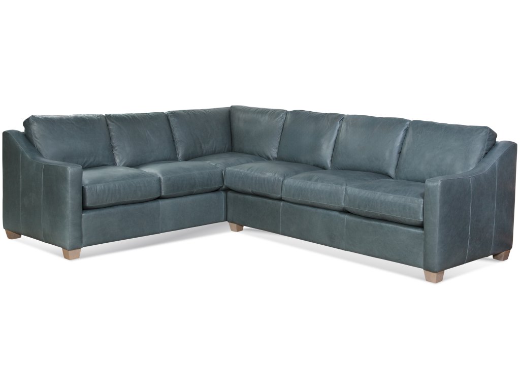 Oliver Leather Two Piece Corner Sectional