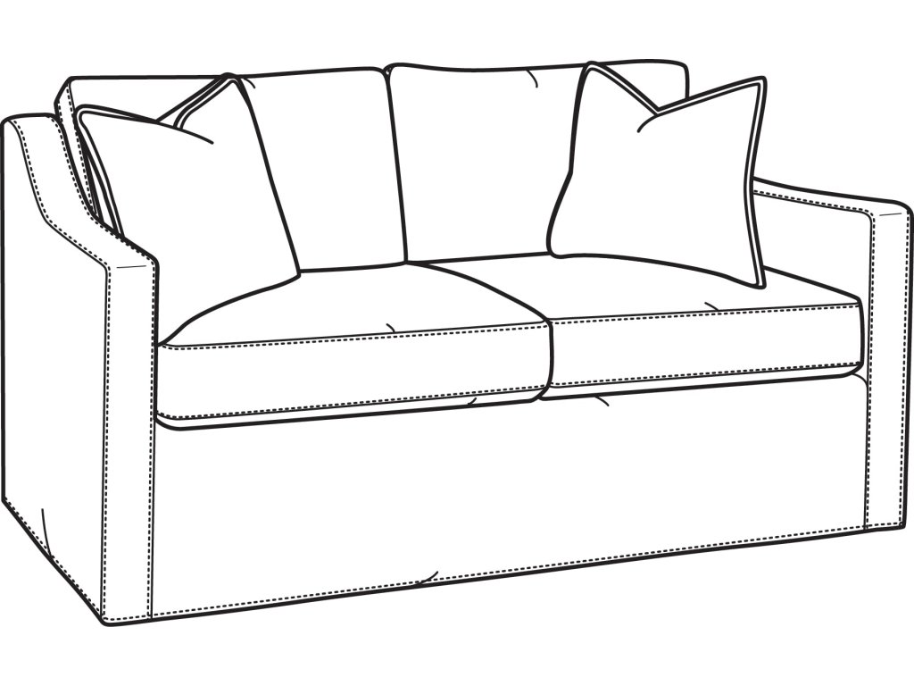 Oliver 2 over 2 Loveseat with Slipcover